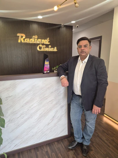 Dr. Vikas Panthri at Radiant Clinics reception